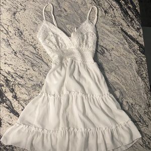 Beautiful Lace White Mini Dress